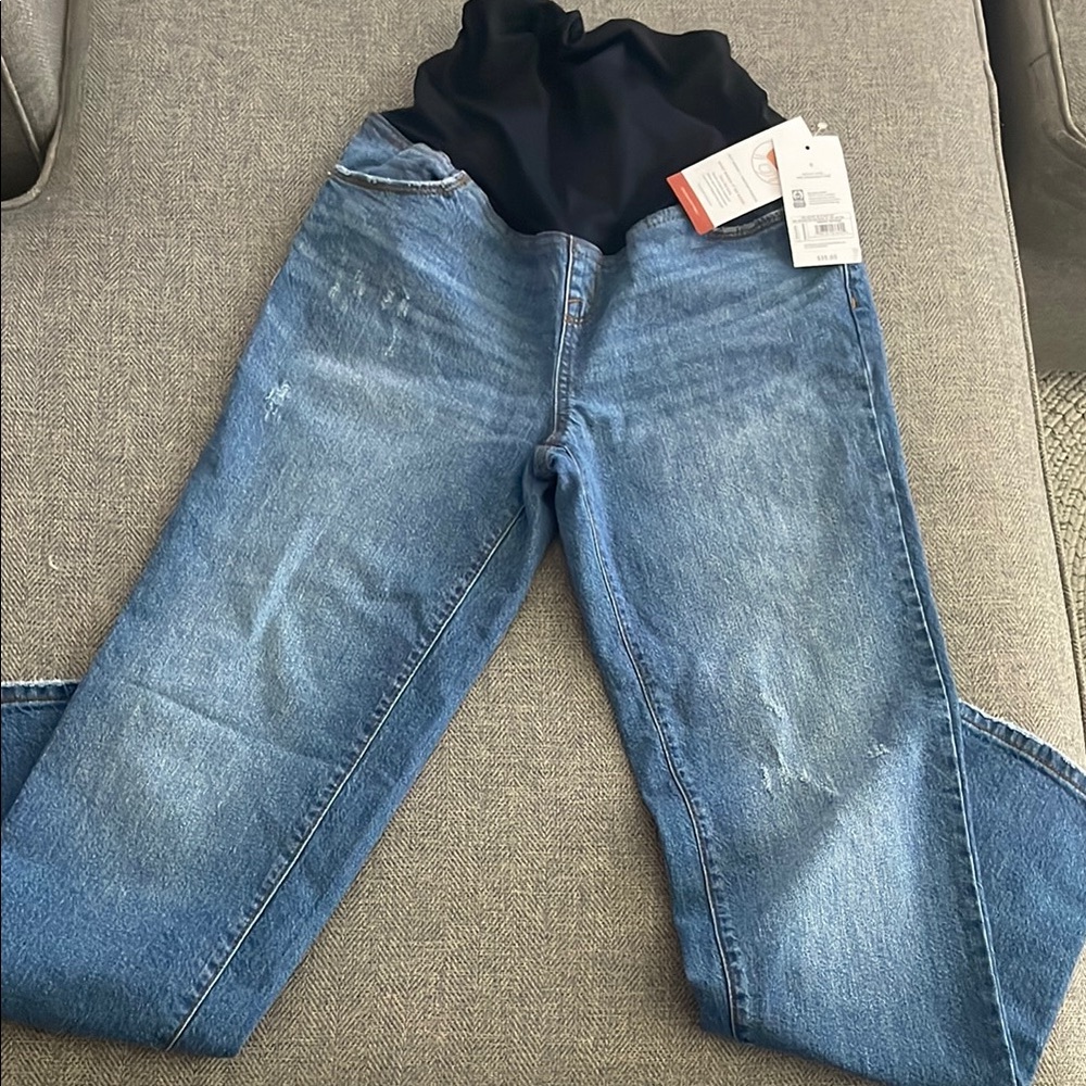 Ingrid and Isabelle Women's Blue Maternity Jeans